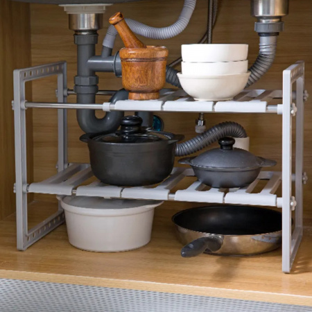 Полиця під раковину Kitchen Rack 2 яруси