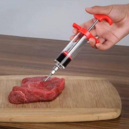 Шприц для маринування м'яса Kithenware Needle Suringe пластиковий