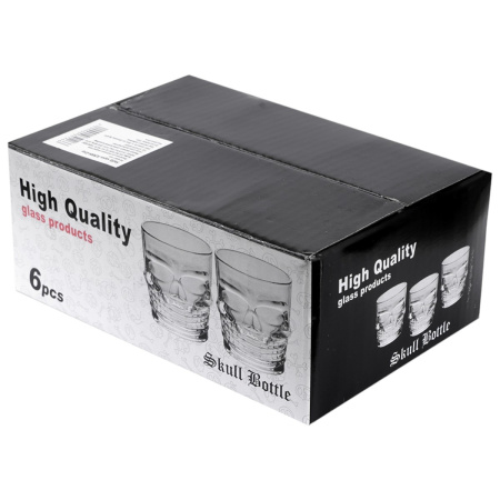 Набір чарок High Quality Череп 6 шт 50 мл (R29804) White