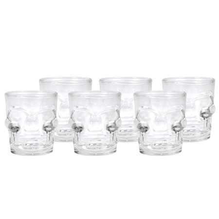 Набір чарок High Quality Череп 6 шт 50 мл (R29804) White