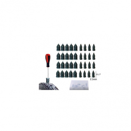 Ремкоплект от проколов бескамерных шин Tire Repair Plastic Nail 20 шт (8017)