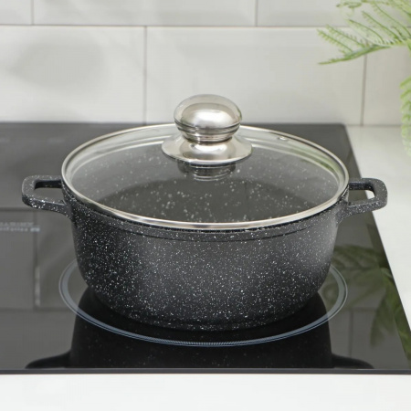 Кастрюля Styleberg 2.2 л (ST-3021) Гранитное покрытие