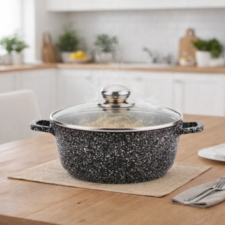 Кастрюля Styleberg 2.2 л (ST-3021) Гранитное покрытие