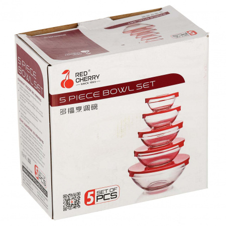 Контейнери харчові Red Cherry набір 5 шт. (0121 G)