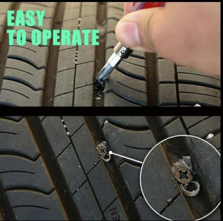 Ремкоплект от проколов бескамерных шин Tire Repair Plastic Nail 20 шт (8017)