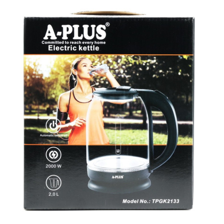 Електрочайник скло A-PLUS 2.0 л (2133)