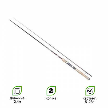 Спиннинг Carbon Prestige 2.4 м 5-28 г 2k (ВКД4063-2.4)