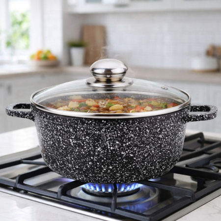 Кастрюля Styleberg 2.2 л (ST-3021) Гранитное покрытие