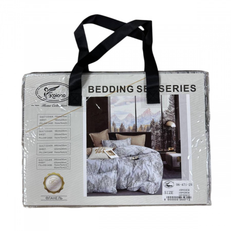 Постільна білизна полуторна KOLOCO BEDDING фланель (40745) 