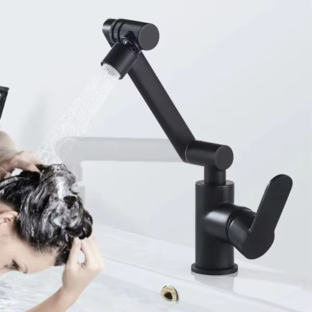 Смеситель трансформер вращающийся для ванной комнаты и кухни Swiveling Faucet