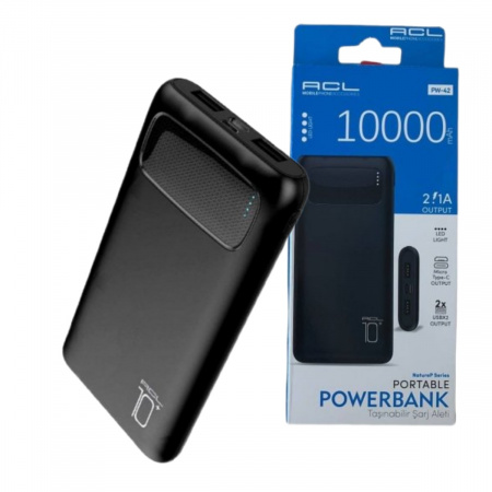 Мобільна зарядка Power Bank ACL PW-42 10000 mAh