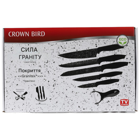 Набір ножів Crown Bird 6 предметів (11 HB)