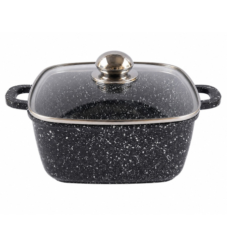 Кастрюля Styleberg 3 л (ST-3026) Квадратная Гранитное покрытие