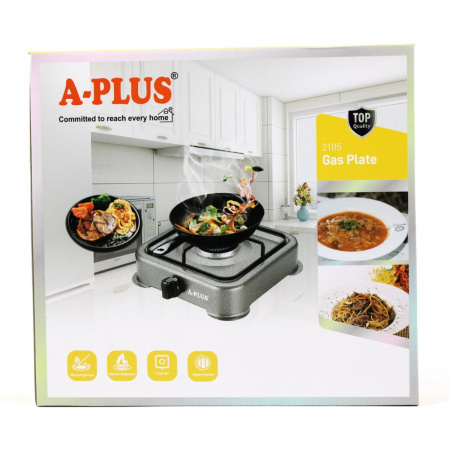 Газова плита A-PLUS 1 конфорка (2105) Gray