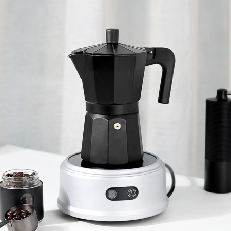 Гейзерная кофеварка A-PLUS на 3 чашки (3081) Black