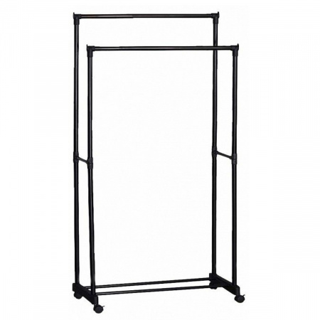 Телескопічна стійка-вішалка для одягу Double Pole Clothes Horse R29746