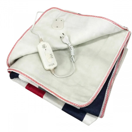 Электропростынь с сумкой electric blanket 150*170 разноцветные полоски  (18)