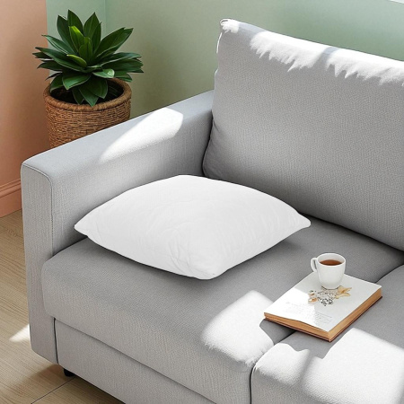 Подушка стеганая Homefort "Семейная" микрофибра 40 х 40 см Белая