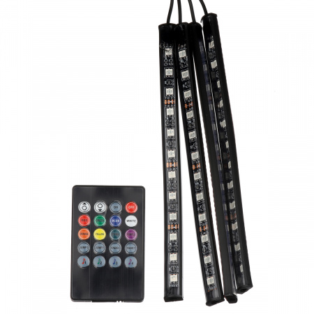 Універсальне LED підсвічування з мікрофоном RGB HR-01678