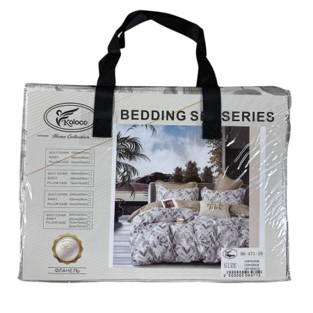 Постільна білизна полуторна KOLOCO BEDDING фланель (40751) 