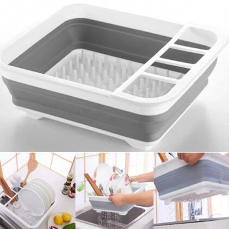 Сушилка для посуды складная Multi-Function Drain Rack