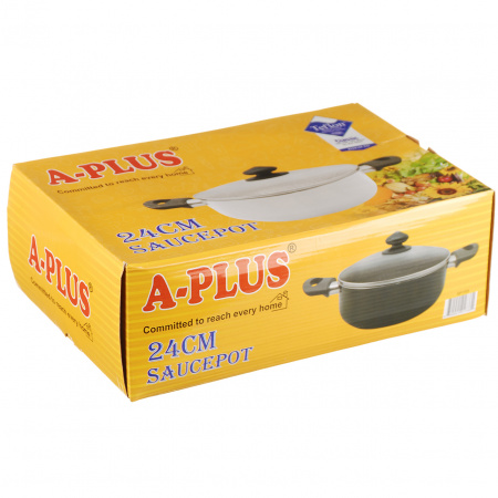 Кастрюля A-PLUS 24 см (1733) Тефлон