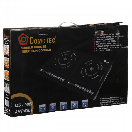 Індукційна електроплита Domotec (MS 5862)