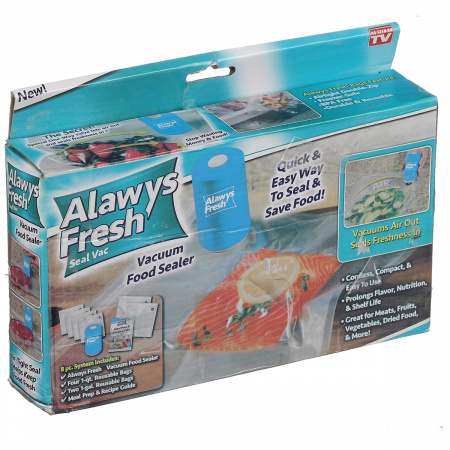 Вакуумный упаковщик с пакетами Always Fresh Sealer Vacuum Food