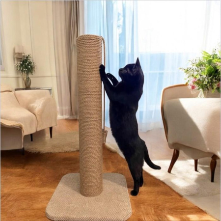 Когтеточка для кошек Scratching post столбик на подставке