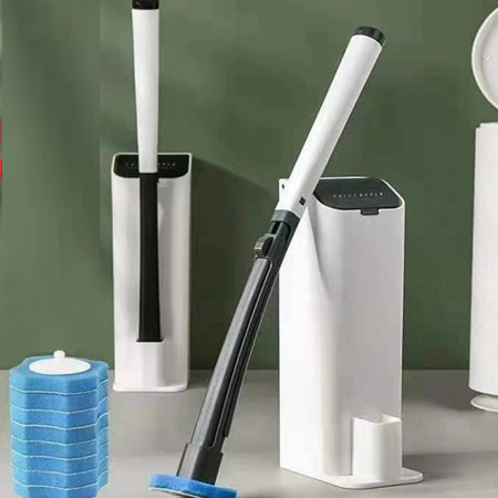 Туалетний йоржик зі змінними миючими губками Toilet Brush 8 предметів (R30698)