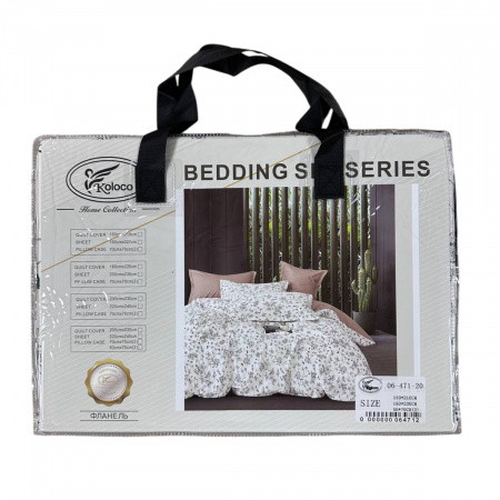 Постільна білизна полуторна KOLOCO BEDDING фланель (40744) 
