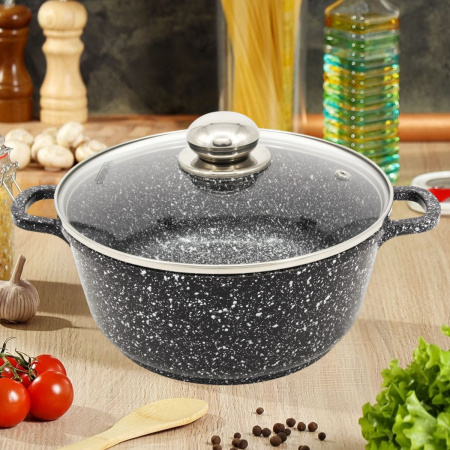 Кастрюля Styleberg 3.2 л (ST-3022) Гранитное покрытие